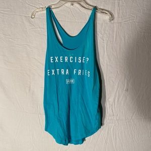 PINK workout top in size S in Baby Blue